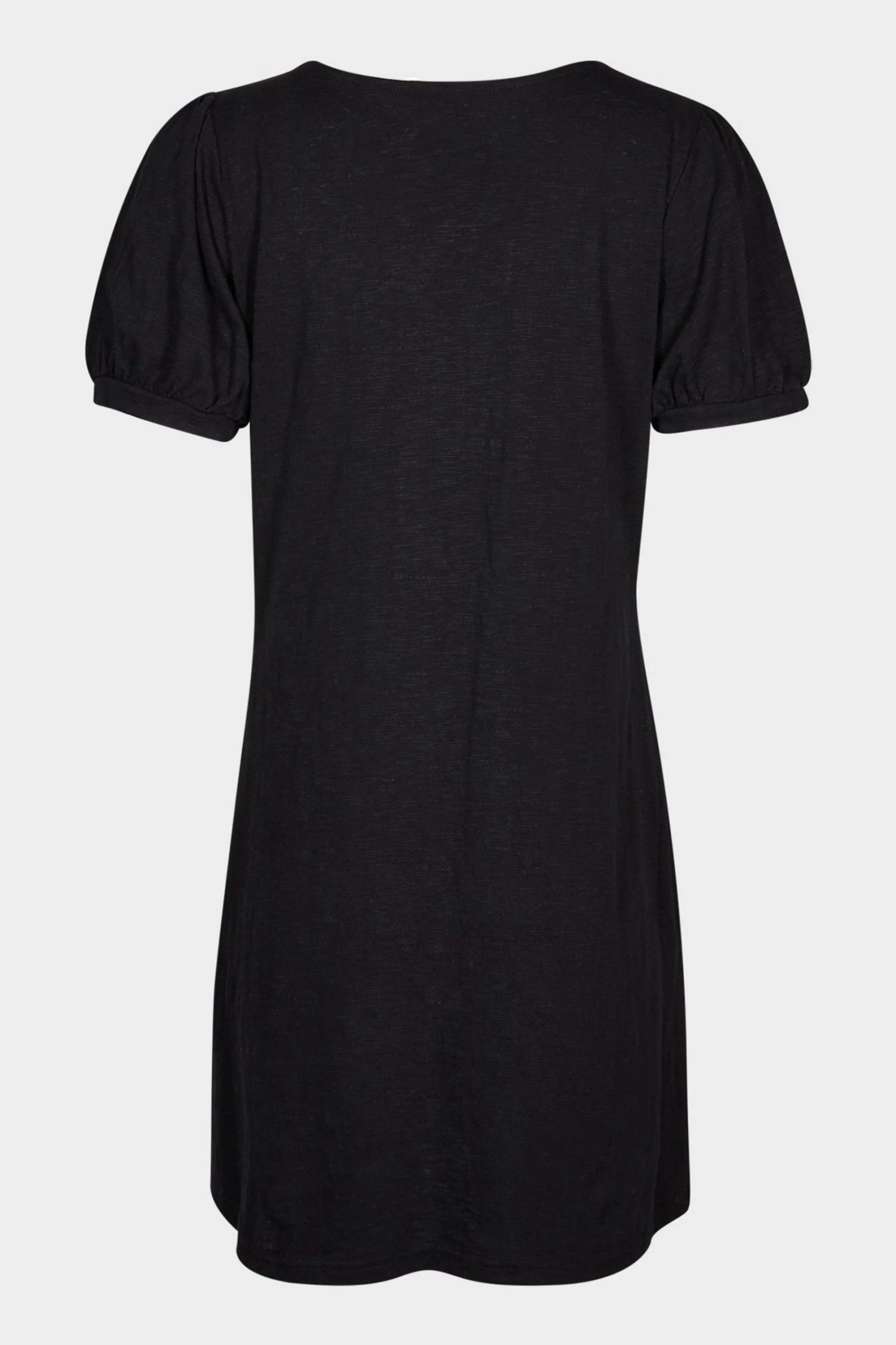 Oliver Bonas Black Button Through Jersey Mini Dress - Image 4