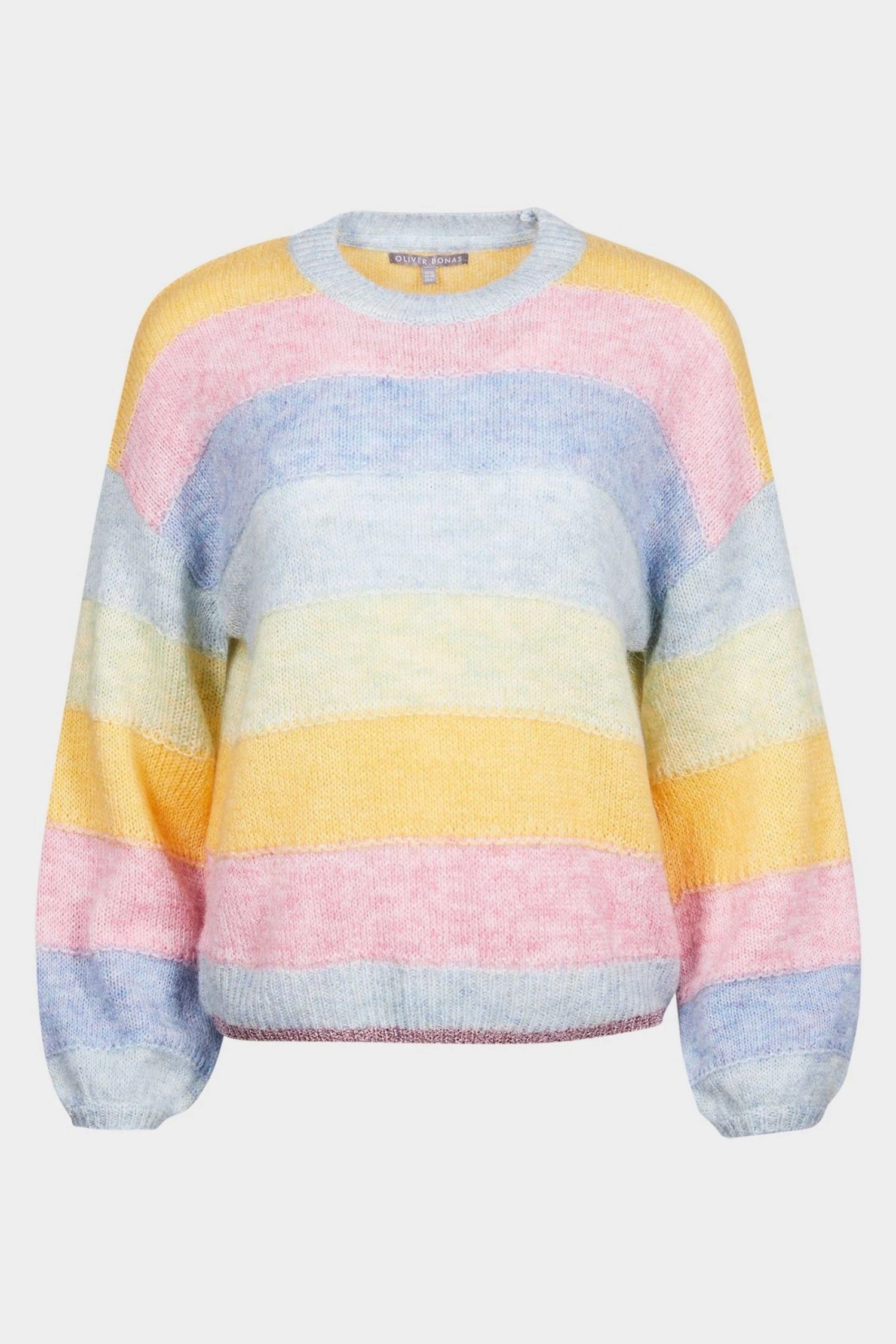 Oliver Bonas Blue Over The Rainbow Stripe Jumper - Image 4