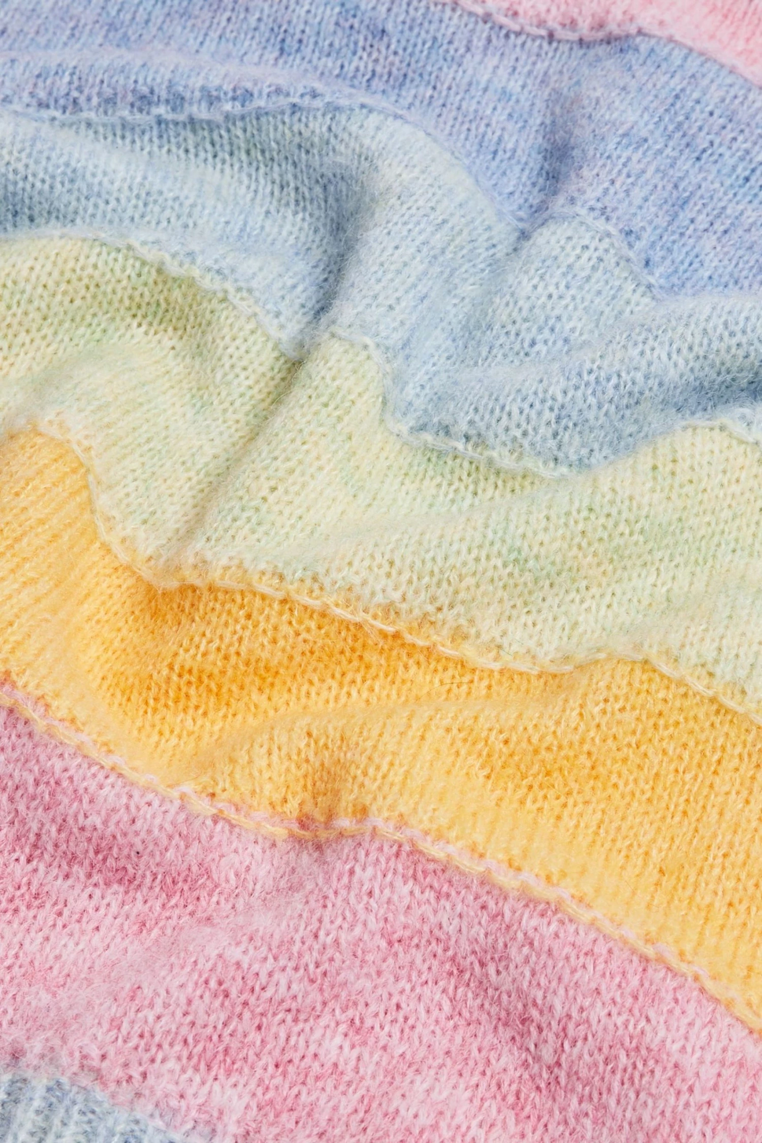 Oliver Bonas Blue Over The Rainbow Stripe Jumper - Image 8