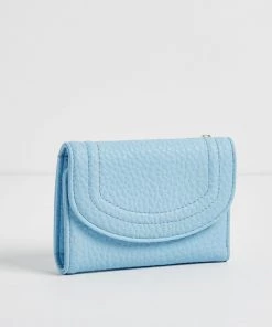 Oliver Bonas Blue Denim Puffed Purse