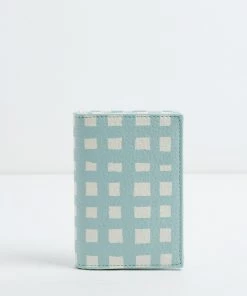 Oliver Bonas Green Check Print Card Holder