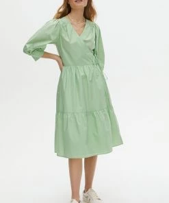 Oliver Bonas Green Midi Dress