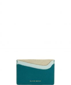 Oliver Bonas Womens Green Mika Colour Pop Card Holder