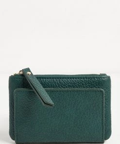 Oliver Bonas Green Millie Fold Over Purse