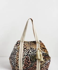 Oliver Bonas Yellow Fabric Shopper Bag