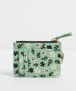 Oliver Bonas Green Mini Pocket Pouch