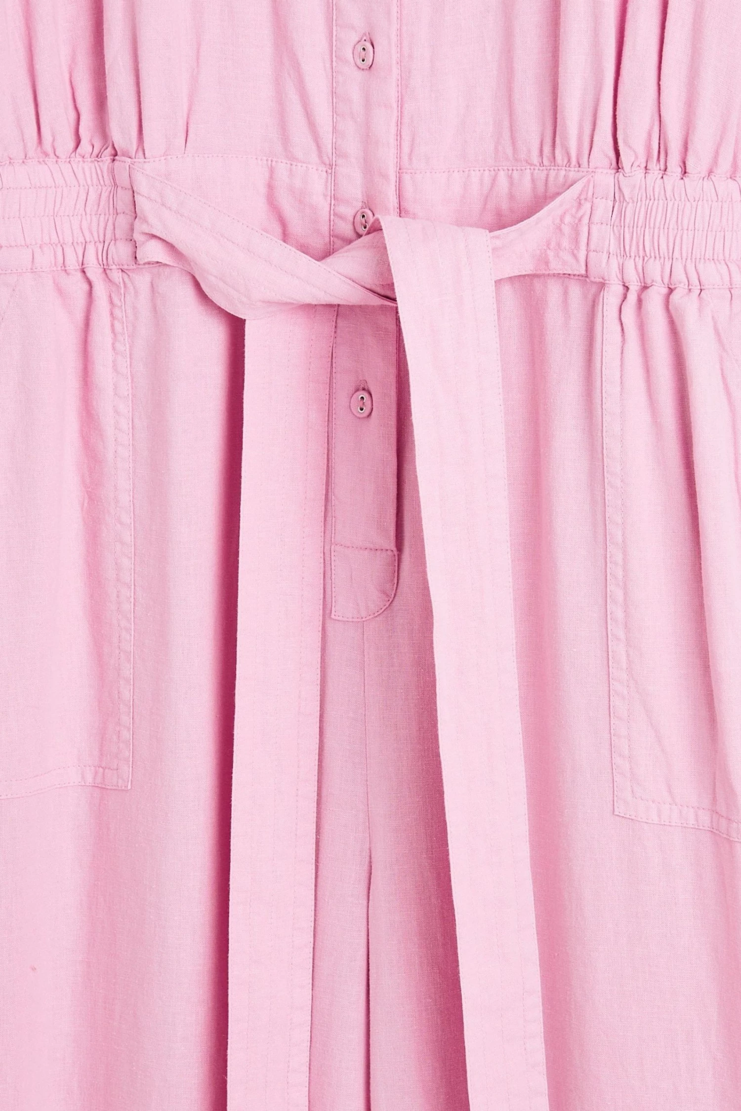Oliver Bonas Pink Linen Mix Jumpsuit - Image 4