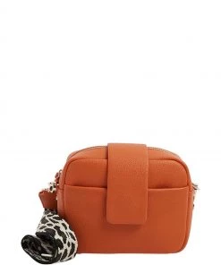 Oliver Bonas Emilia Orange Cross-Body Bag