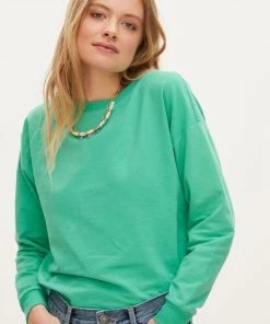 Oliver Bonas Blue Slash Neck Supersoft Sweat Top