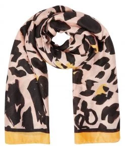Oliver Bonas Brown Abstract Scarf